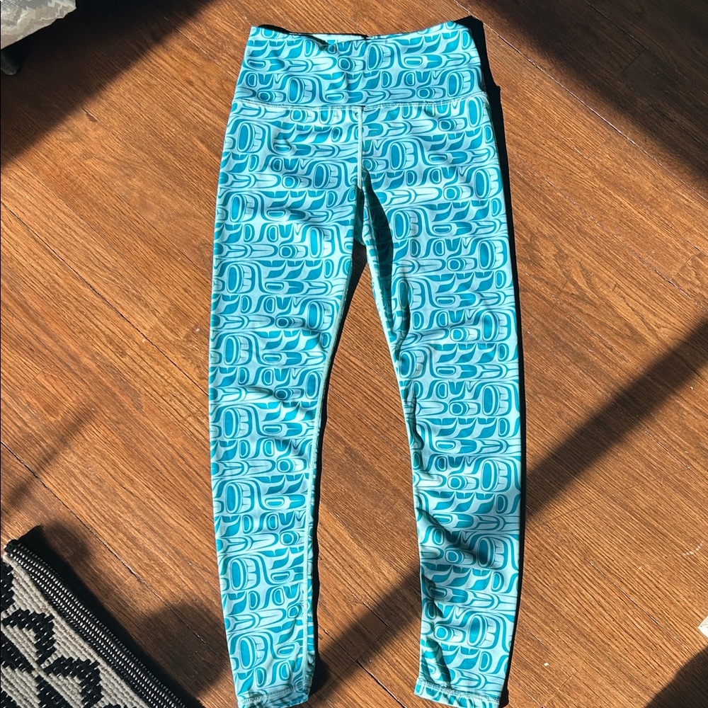 Native Northwest Turquoise Pattern Leggings